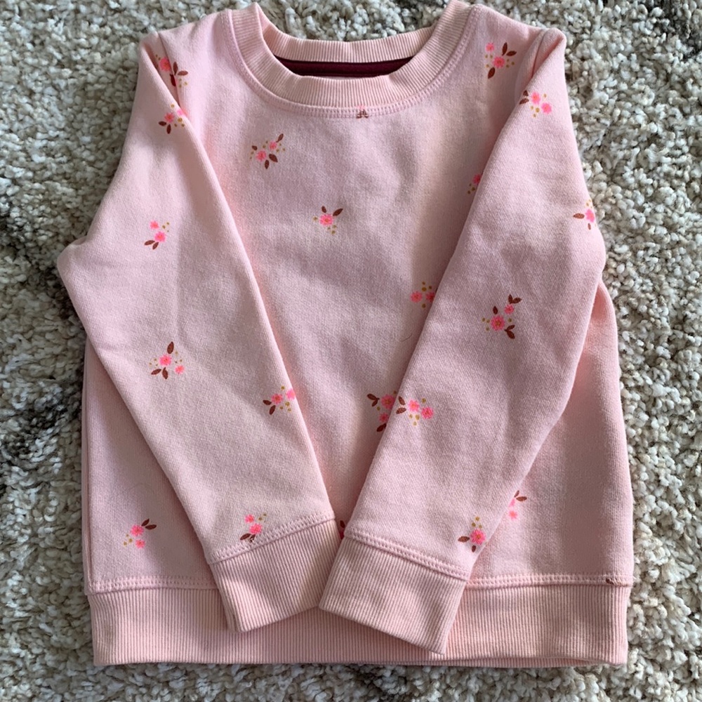 Cat & Jack flower sweatshirt 4t